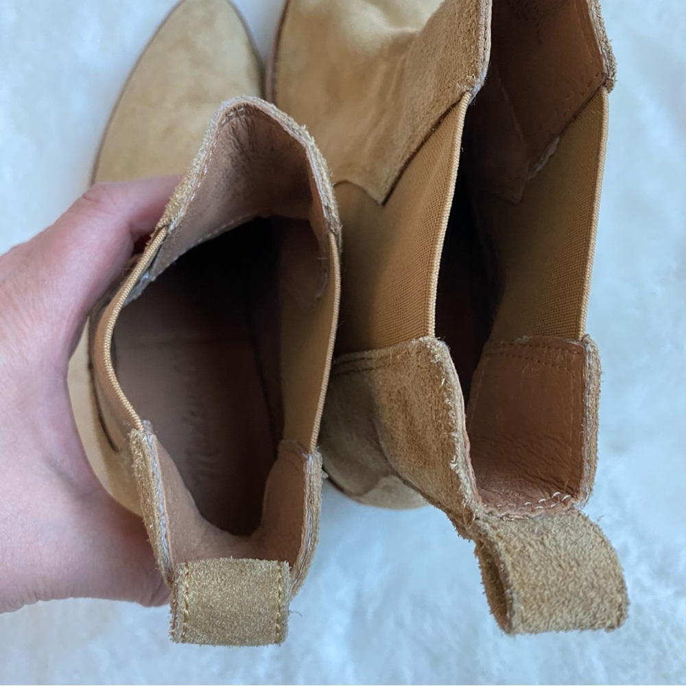 Madewell The Watkin Tan Suede Ankle Boots | 6 - Picture 10 of 12